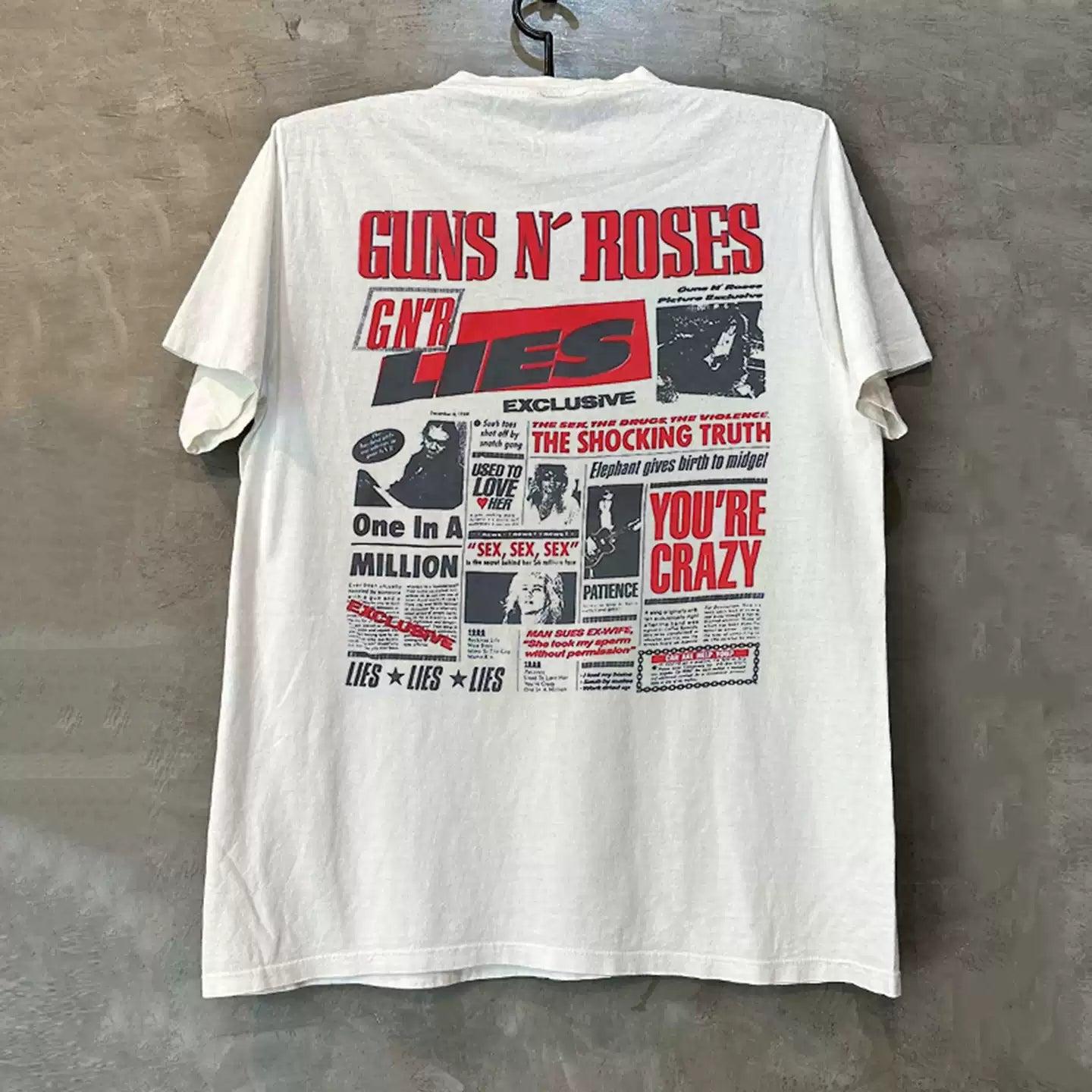 Vintage Gun$ N' R0ses Newspaper T-Shirt