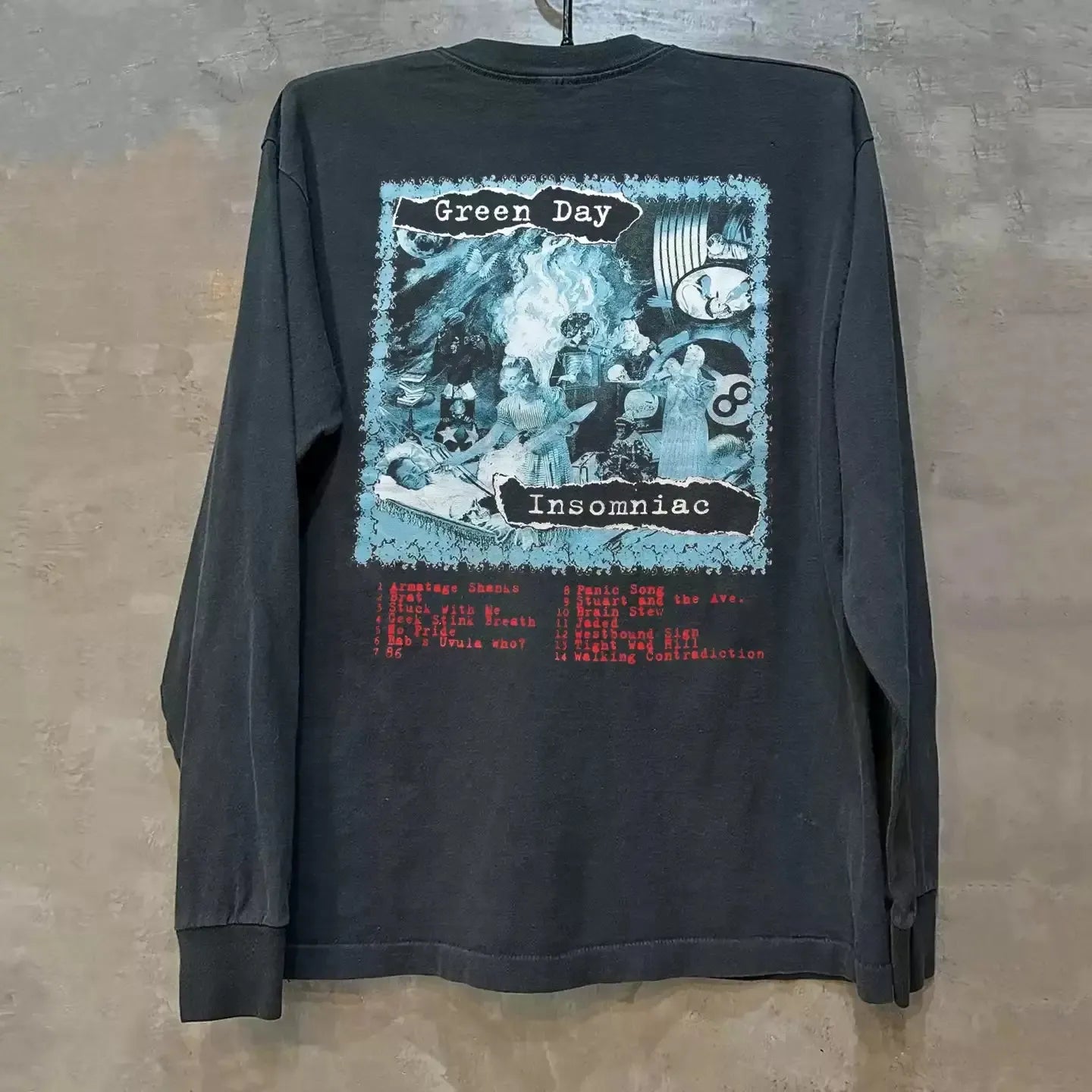 Vintage Gr3en Day Ins0miac Long Sleeve T-Shirt