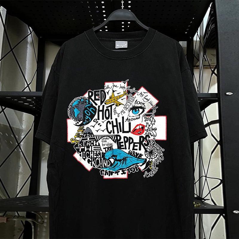 Vintage RHCP Graffiti Logo T-Shirt