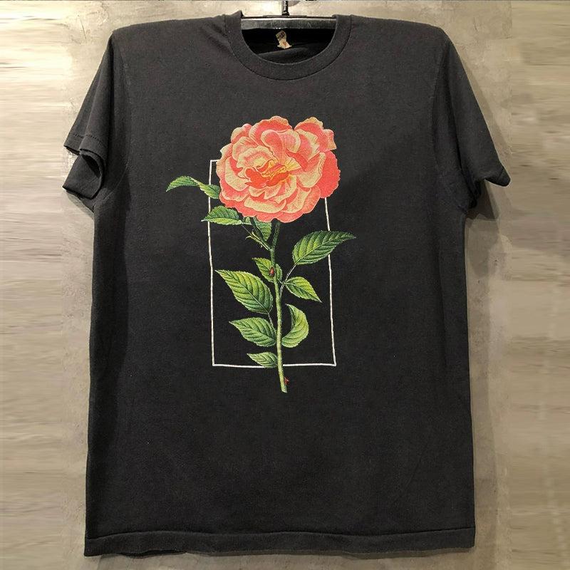 Vintage Classic Rose Art T-Shirt