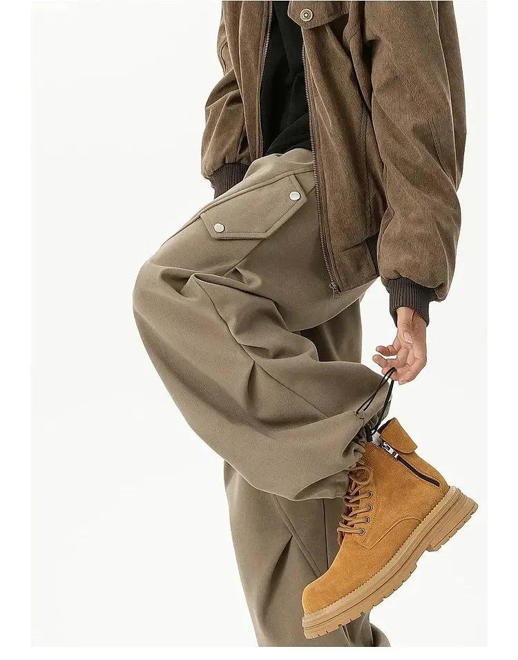 Utility Loose Pleated Cargo Pants