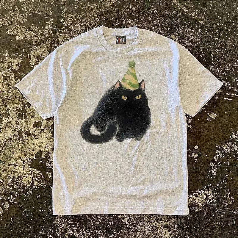 Vintage Party Cat T-Shirt