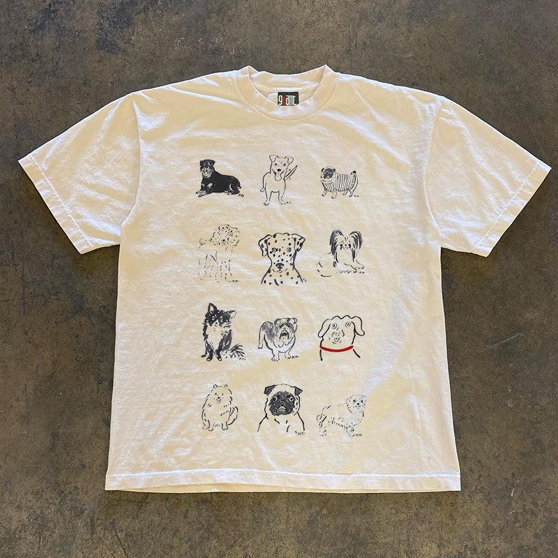 Vintage Breeds of Dog T-Shirt