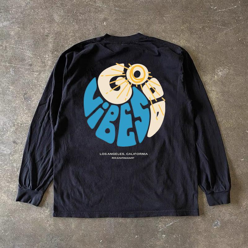 Vintage Good Vibes Long Sleeve T-Shirt