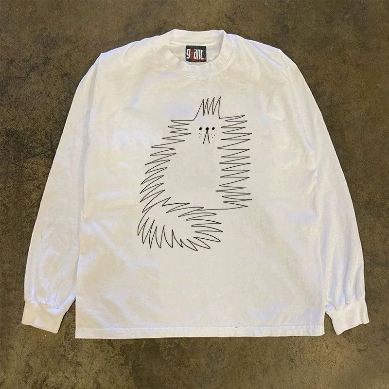 Vintage Squiggly Kitty T-Shirt