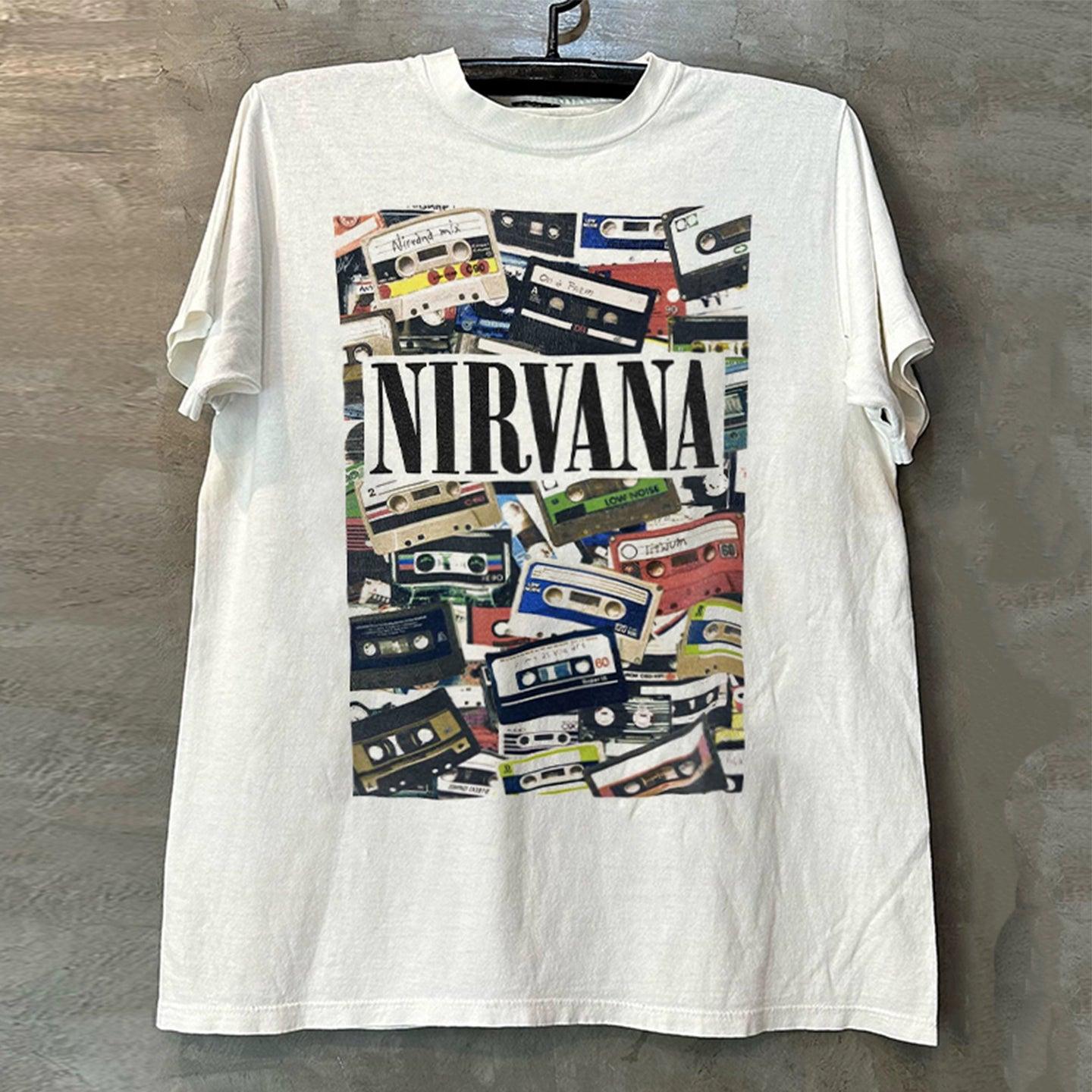 Vintage N!rvana Cassette Tapes T-Shirt