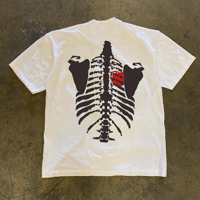 Vintage Skeleton Chest T-Shirt
