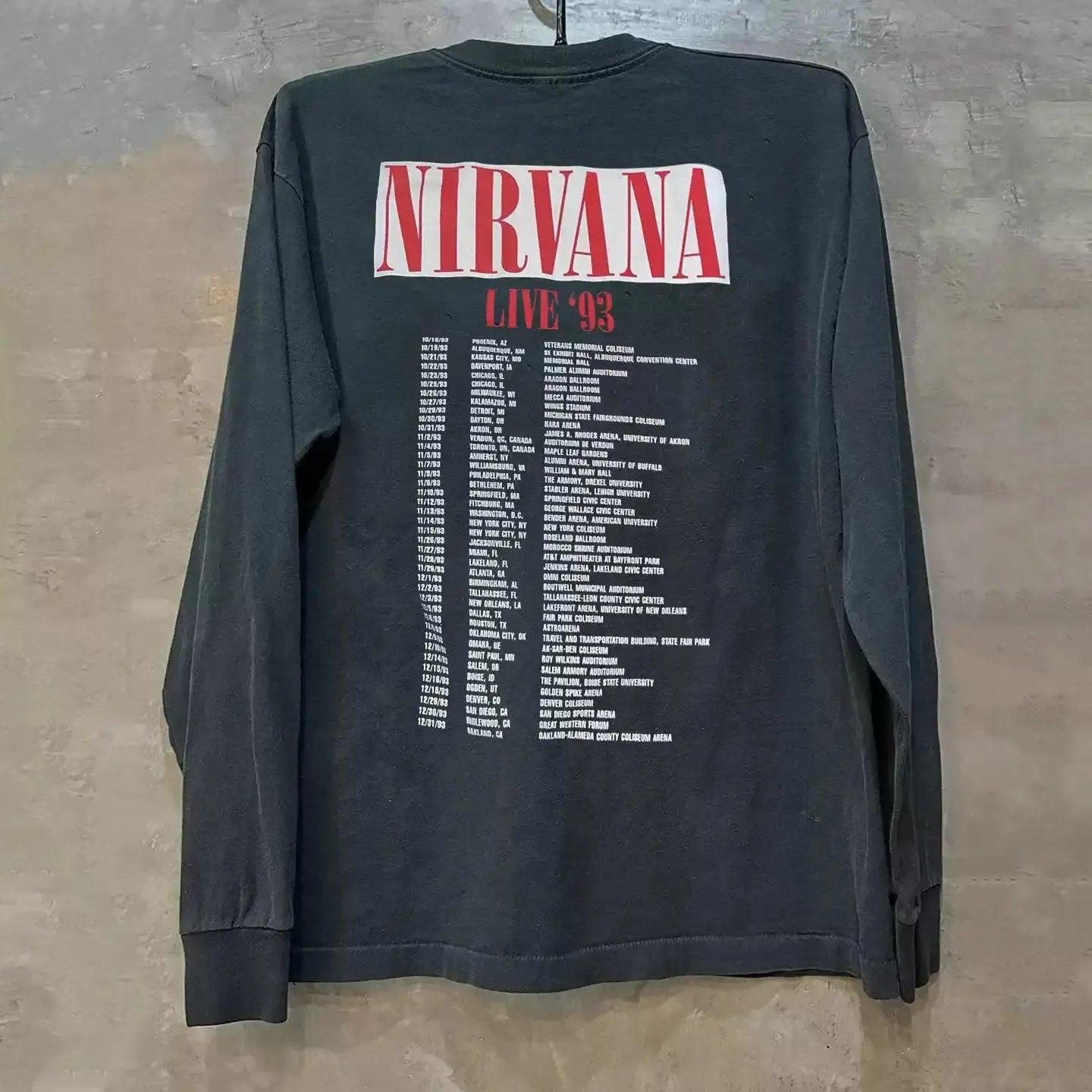 Vintage N!rvana Smiley Longsleeve T-Shirt