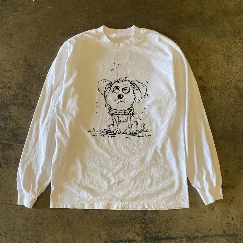 Vintage The Grumpy Dog Longsleeve T-Shirt