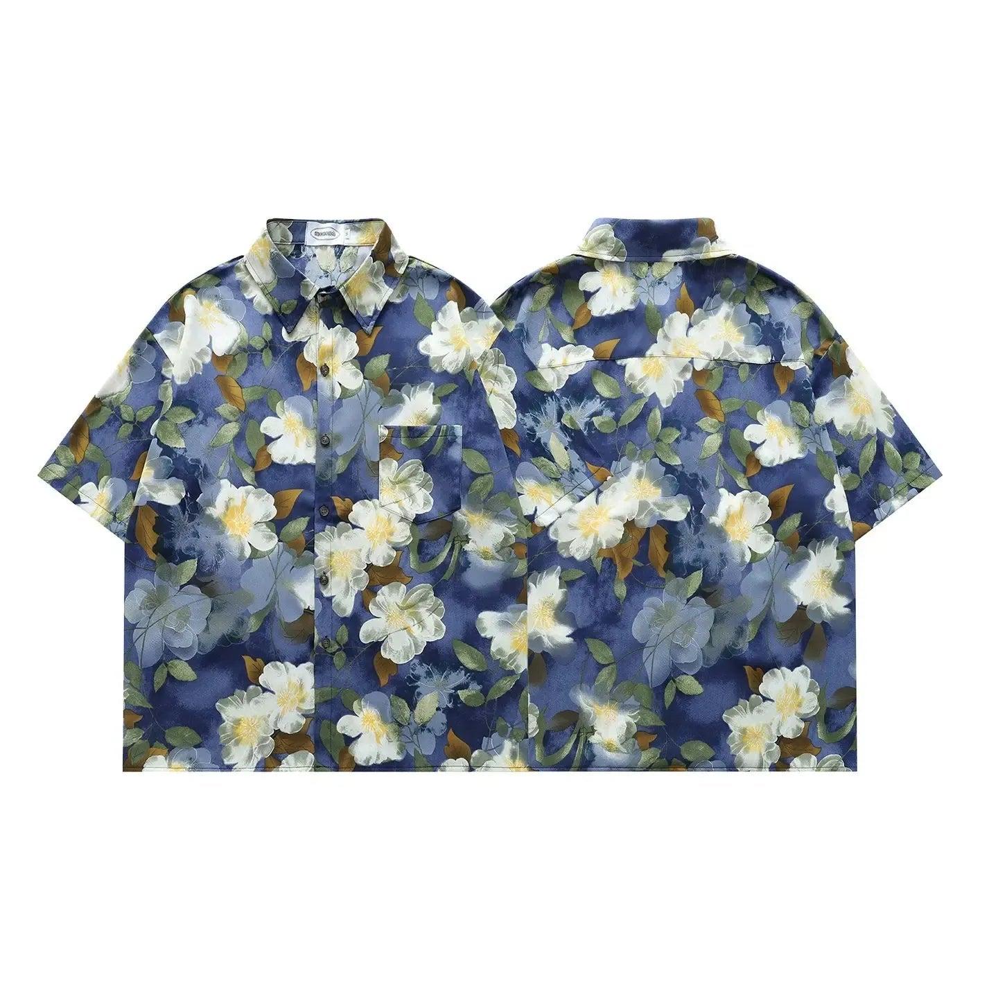 Vintage Floral Print Shirt
