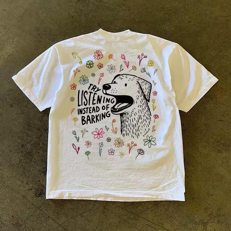 Vintage Try listening T-Shirt