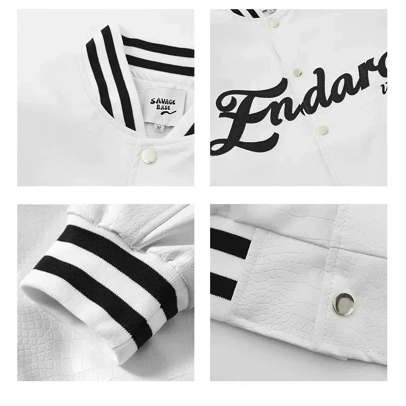 Endaro Text Varsity Jacket
