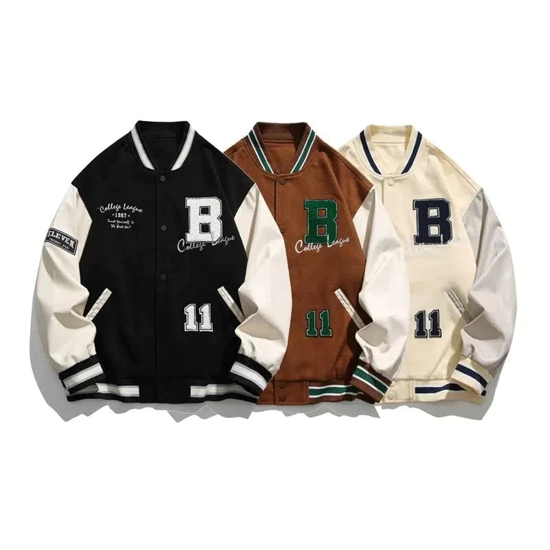 Classic Varsity Buttoned Jacket