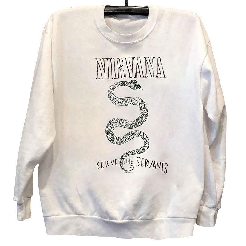 Vintage Nirv@na Snake Thin Crewneck Shop Streetwear Fashion Crewneck Streetwear Kitchen