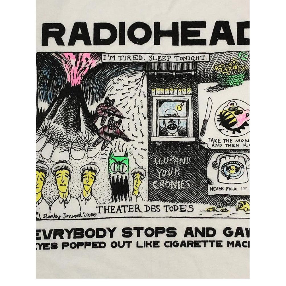 Vintage Radi0head Theater Des Todes Tee Shop Streetwear Fashion T-Shirt Streetwear Kitchen