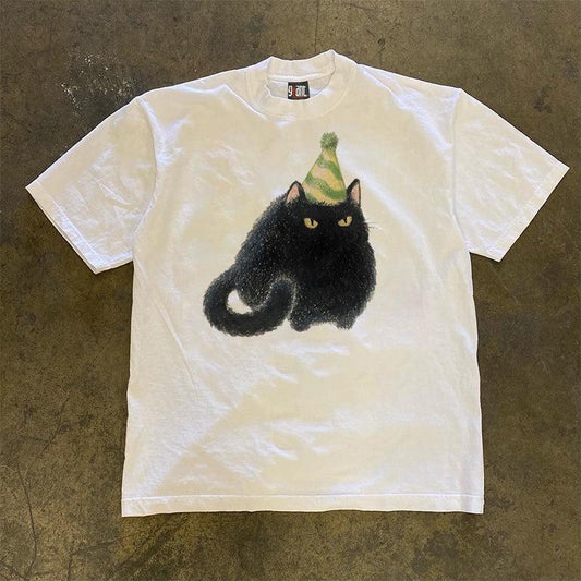 Vintage Party Cat T-Shirt