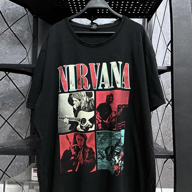 Vintage N!rvana Band Collage T-Shirt