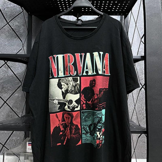 Vintage N!rvana Band Collage T-Shirt