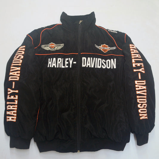 Vintage Racing Black Harl3y Jacket