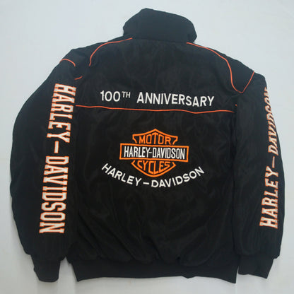 Vintage Racing Black Harl3y Jacket