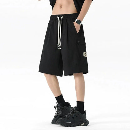 Textured Cargo Pocket Shorts
