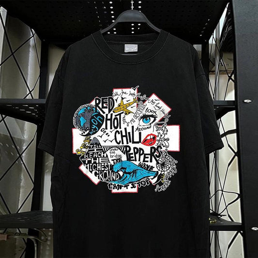 Vintage RHCP Graffiti Logo T-Shirt