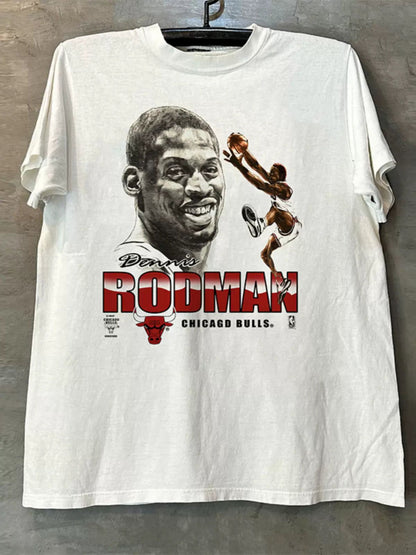 Vintage R0dman Chicag0 Bull$ T-Shirt