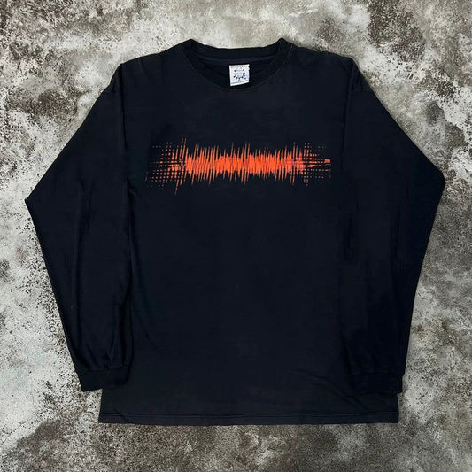 Vintage Sound Wave Long Sleeve T-Shirt