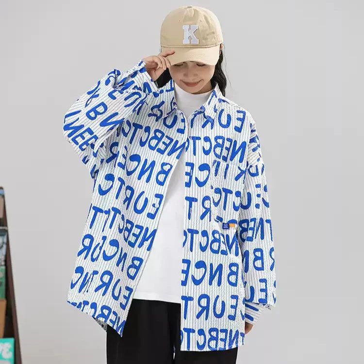 Letters Full-Print Shirt