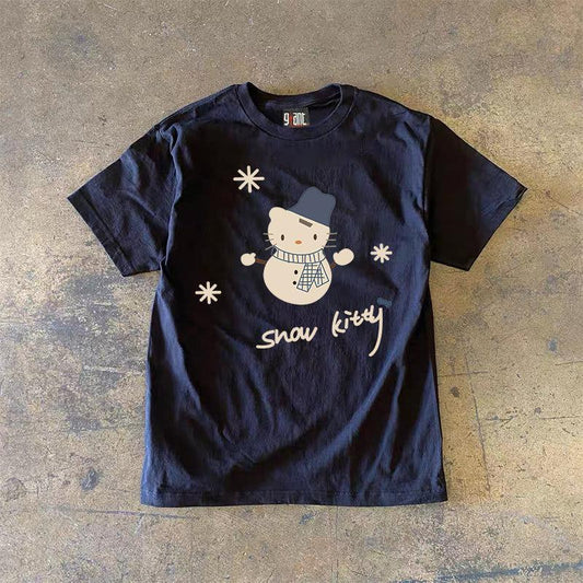 Vintage Snow Kitty T-Shirt