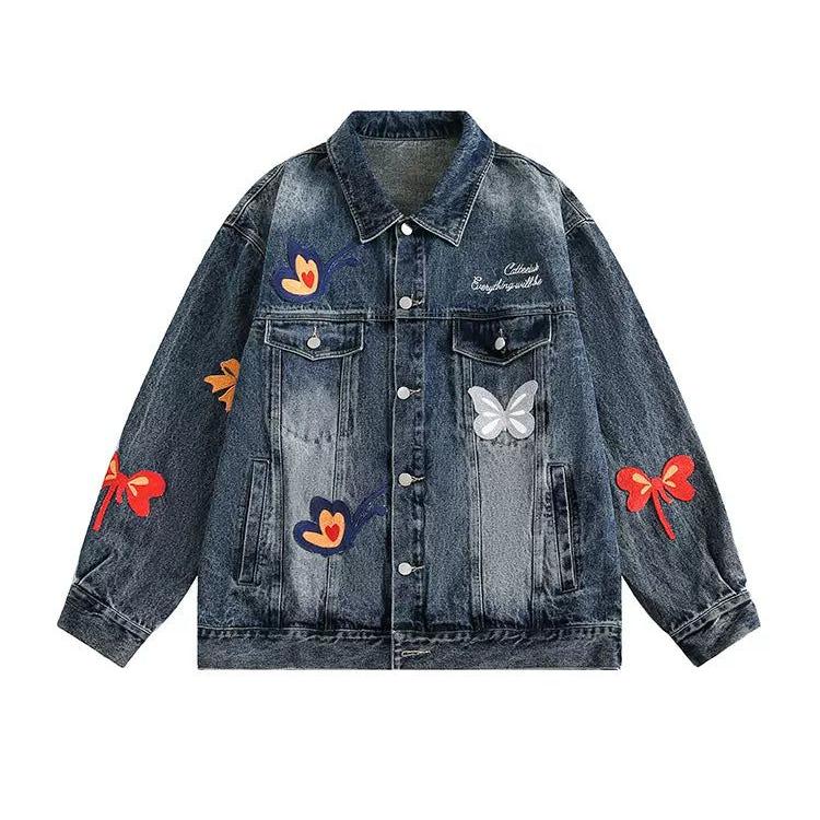 Butterfly Patched Denim Jacket