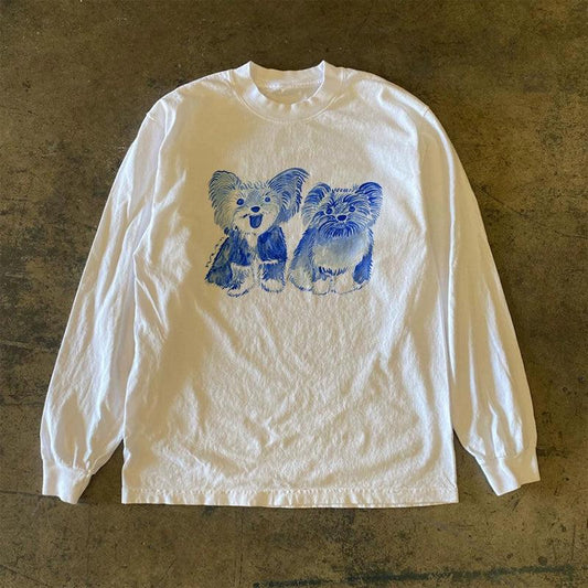 Vintage Puppy Duo T-Shirt