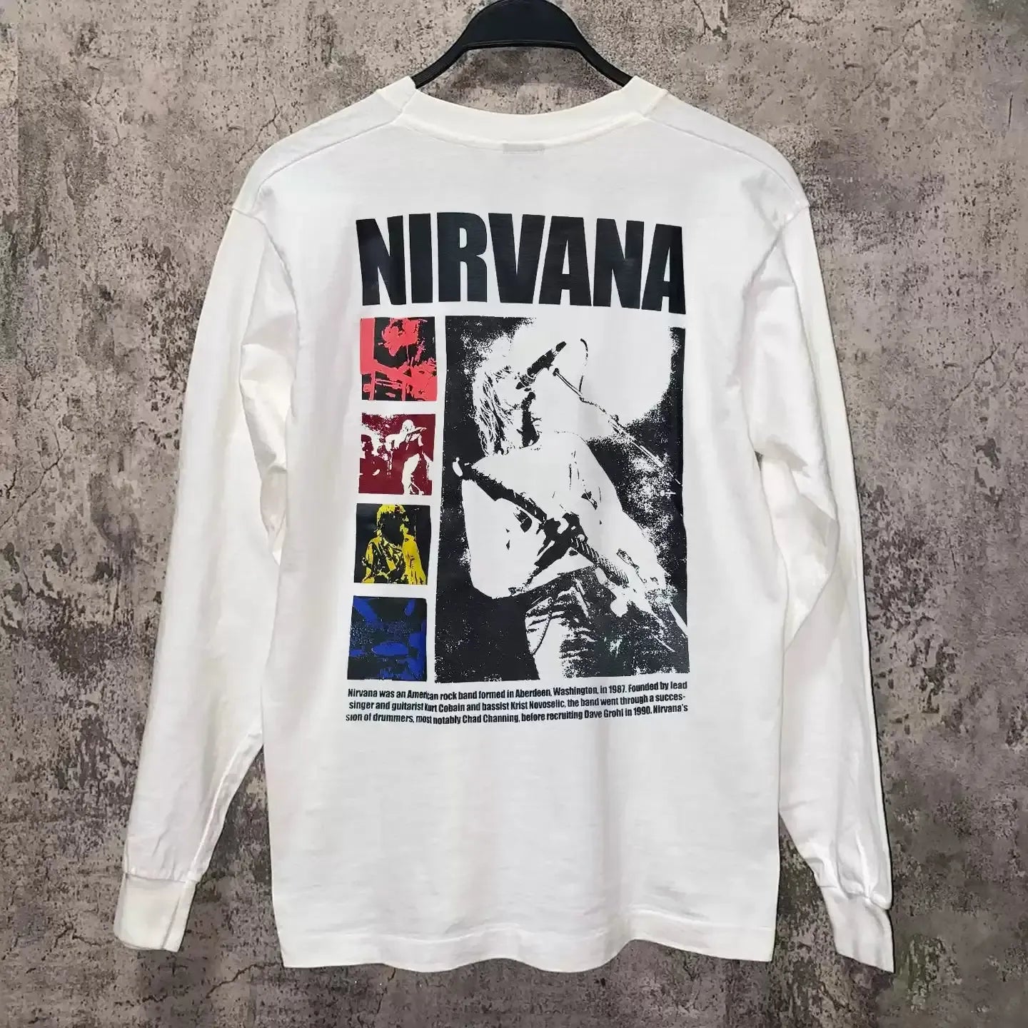 Vintage N!rvana Static Long Sleeve T-Shirt