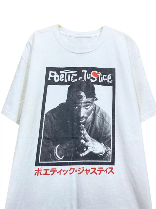 Vintage P0etic Justice 2p@c T-Shirt