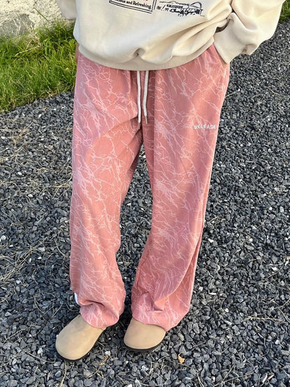 Tie-Dyed Side Bar Pants