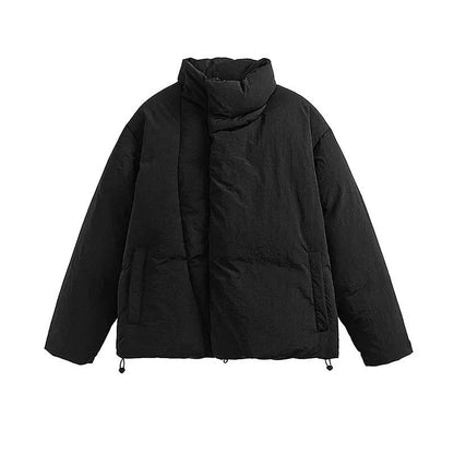 Solid Color Stand Collar Down Jacket