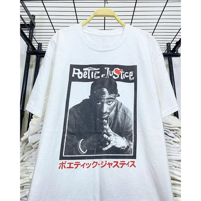 Vintage P0etic Justice 2p@c T-Shirt