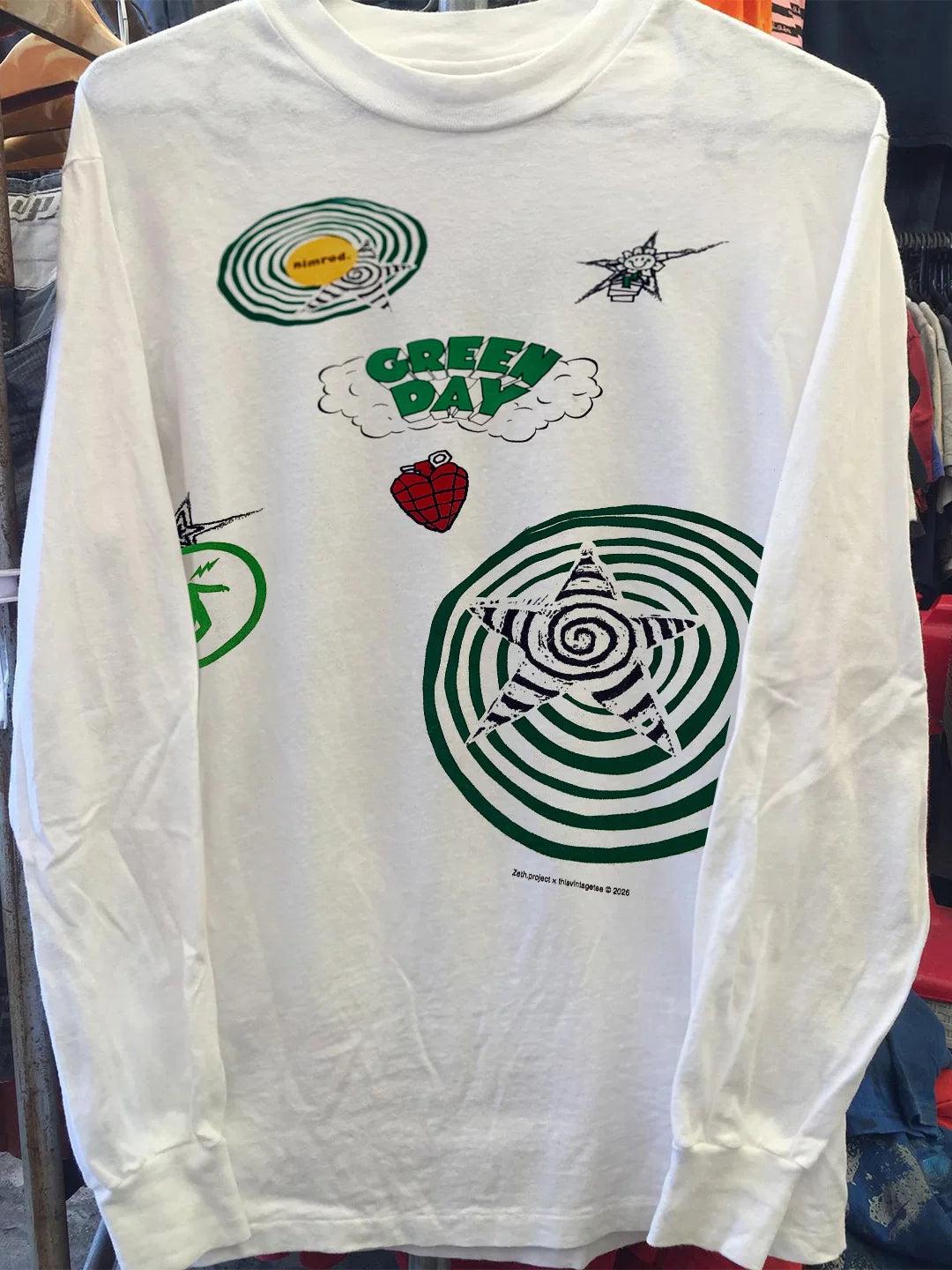 Vintage Gr3enday B@sketcase Long Sleeve T-Shirt