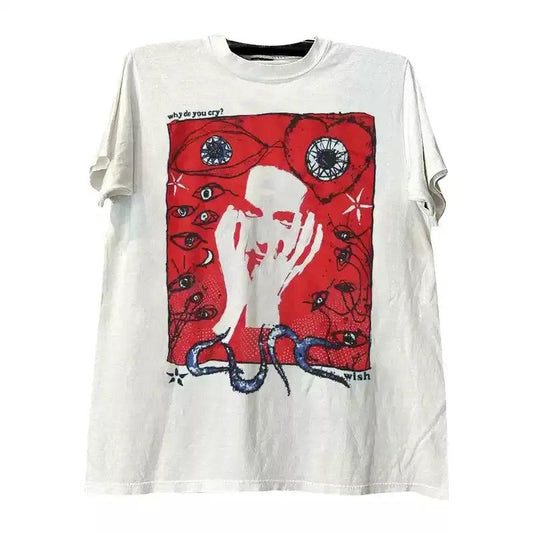 Vintage The Cur3 Why D0 Y0u Cry T-Shirt