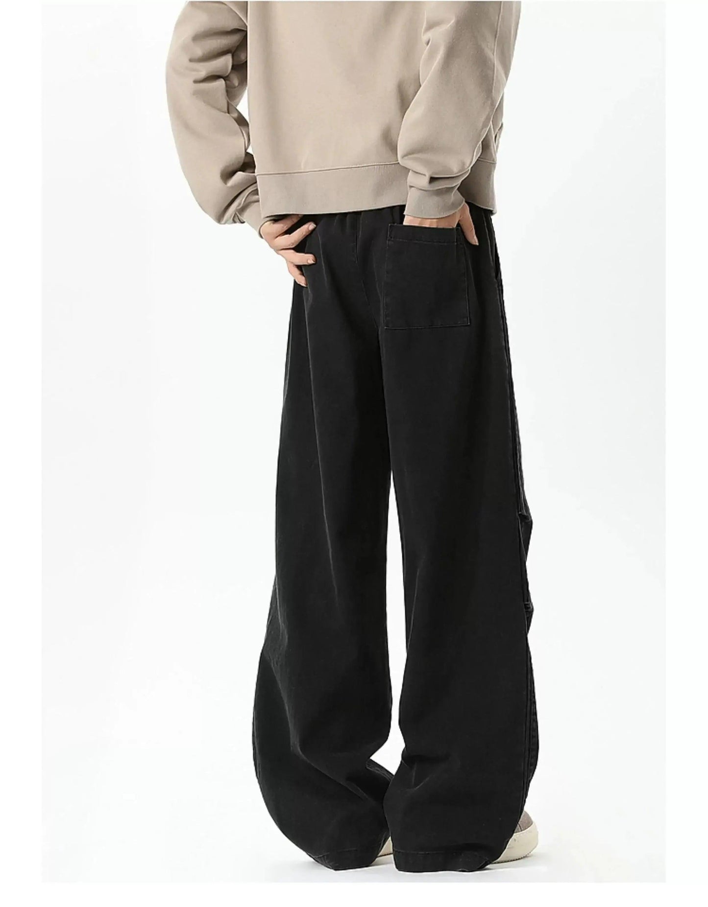 Washed Drawstring Pants