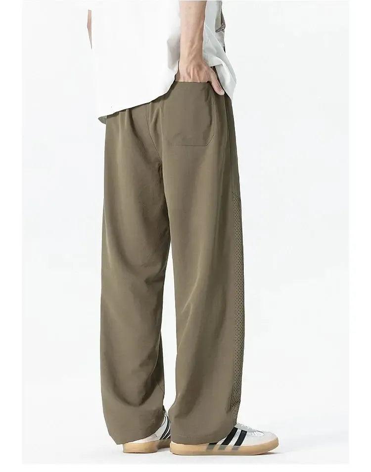 Drawstring Mesh Detail Pants