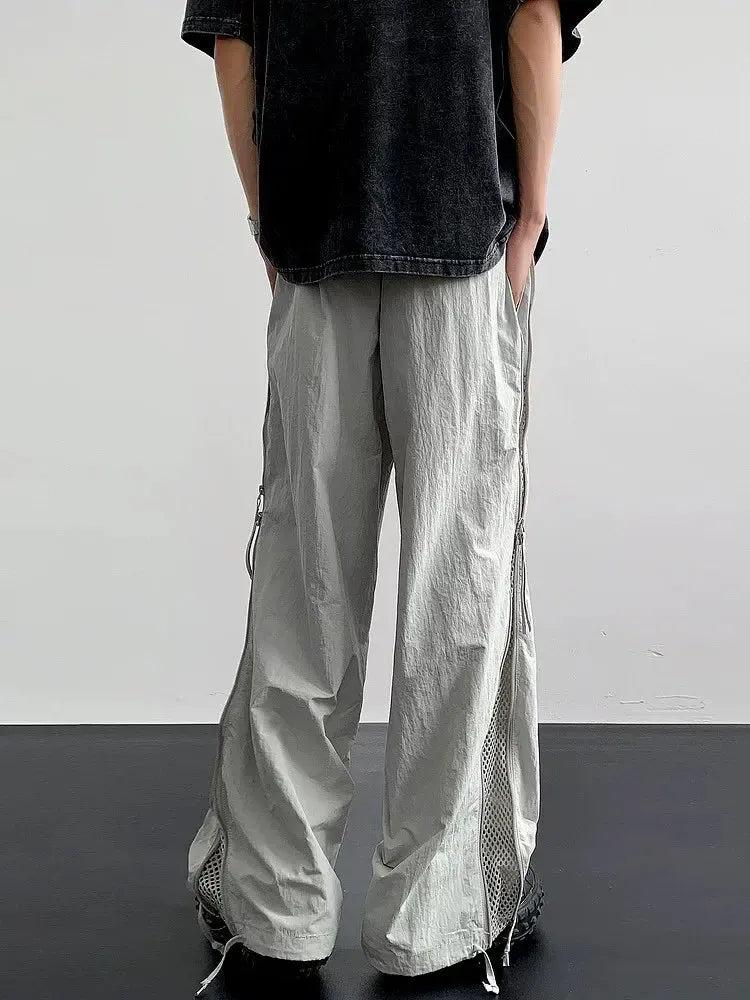 Mesh Paneled Tech Parachute Pants