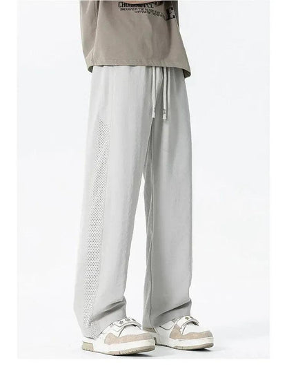Drawstring Mesh Detail Pants