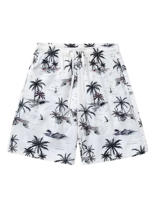 Coconut Tree Full-Print Shorts