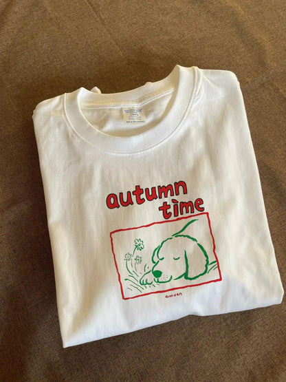 Vintage Autumn Time Longsleeve T-Shirt