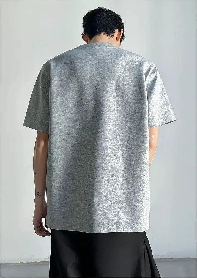 Spliced Panel Crewneck T-Shirt