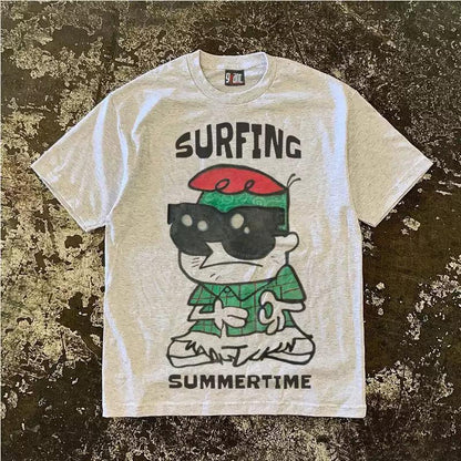 Vintage Surfing Summertime T-Shirt