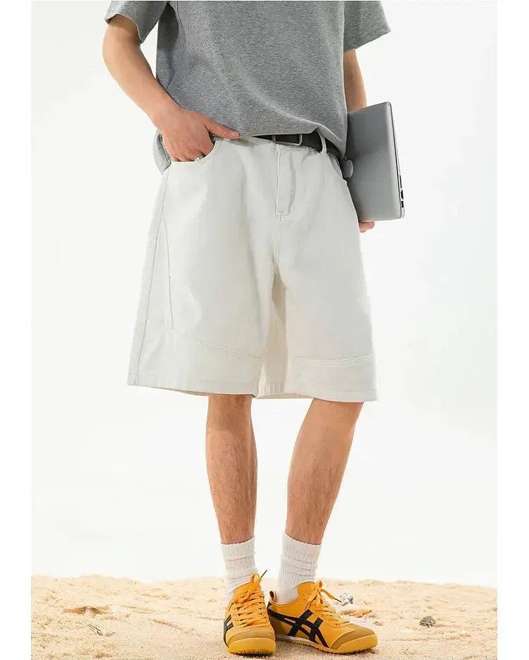 Faded  Relax Fit Denim Shorts