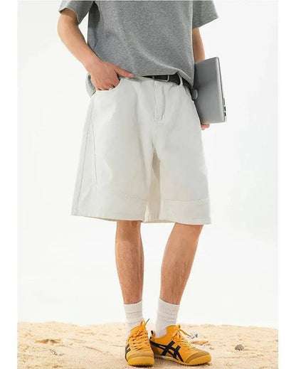 Faded  Relax Fit Denim Shorts