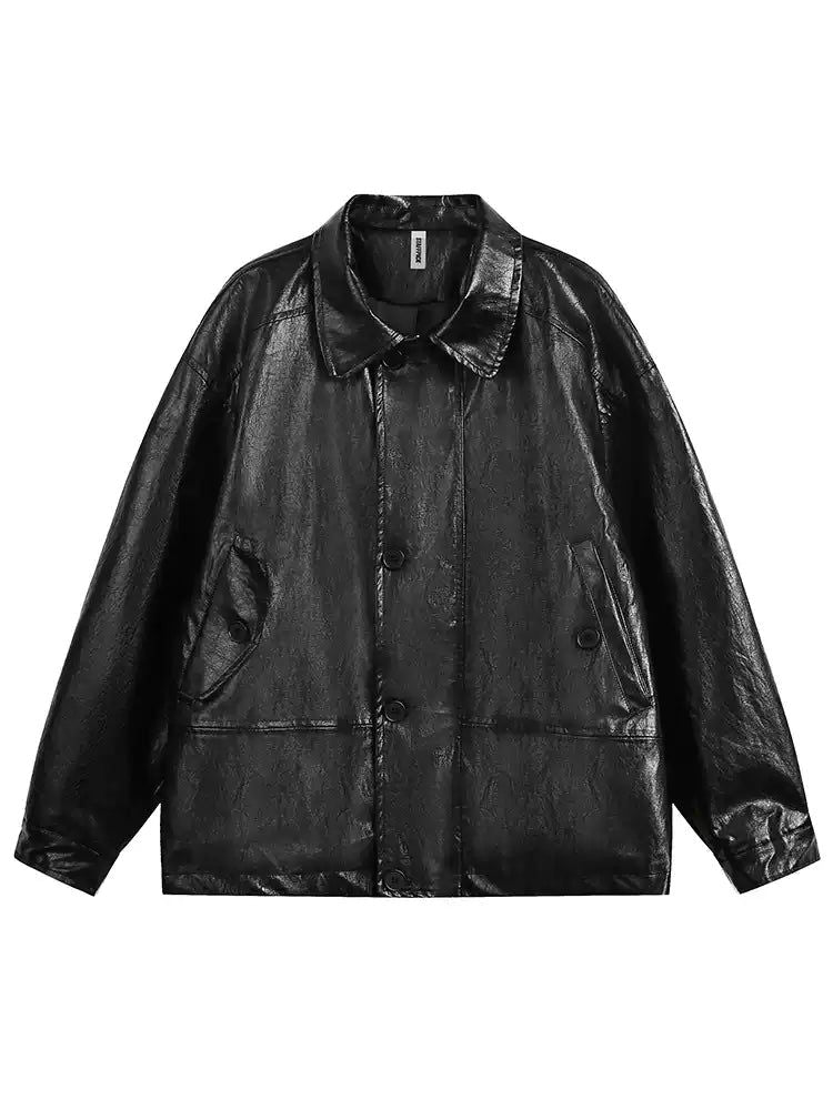 Sleek Motorcyle Leather Jacket